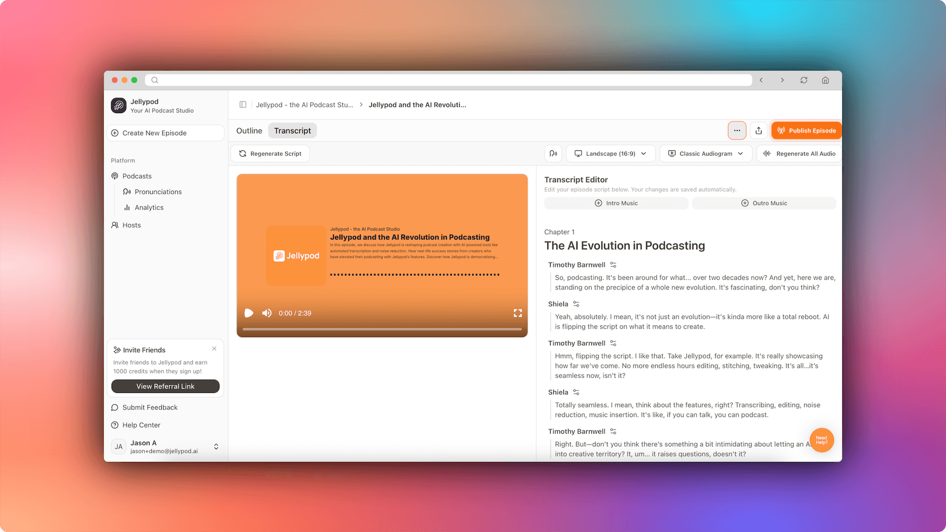 Reimagining the Episode Editor
