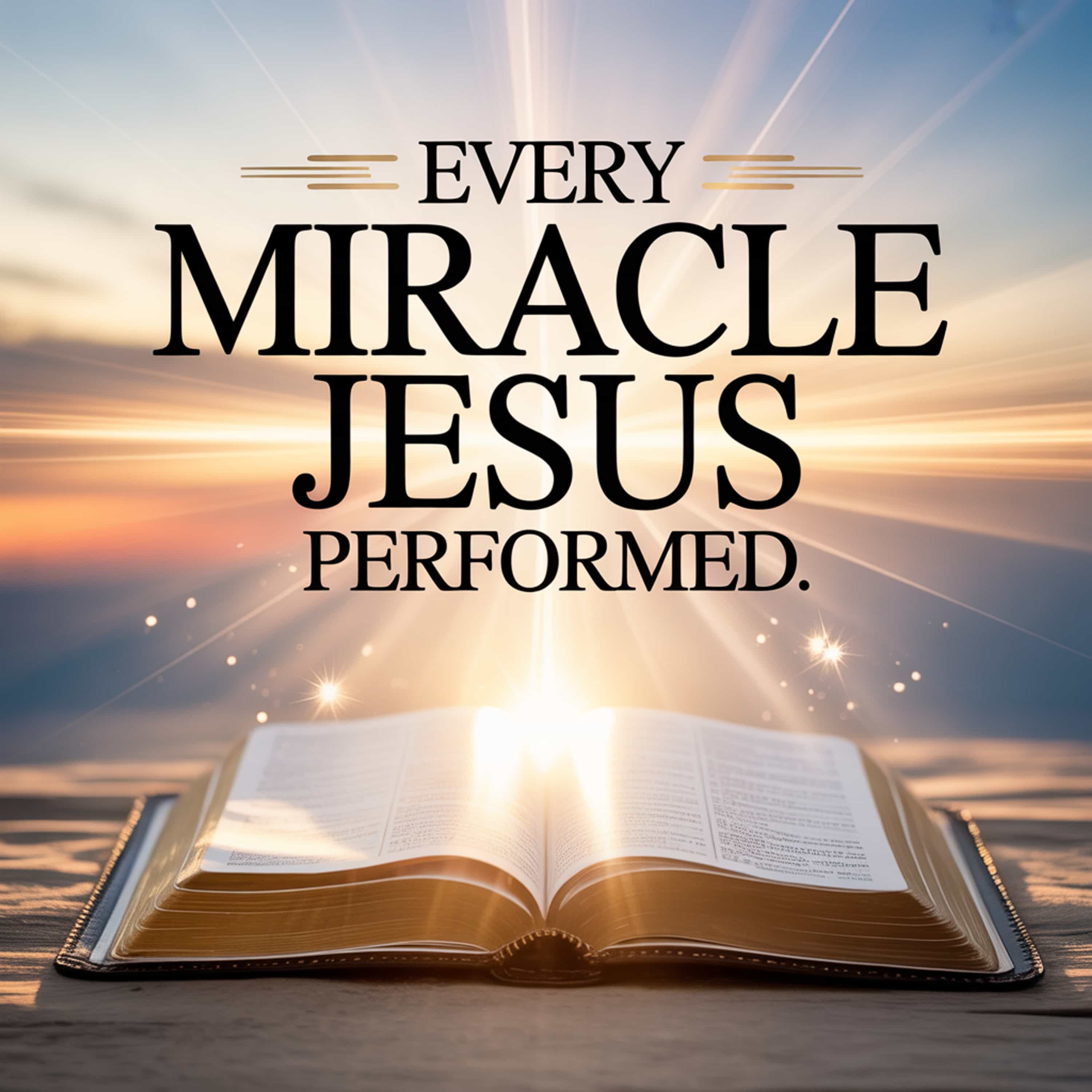 Every miracle Jesus performed